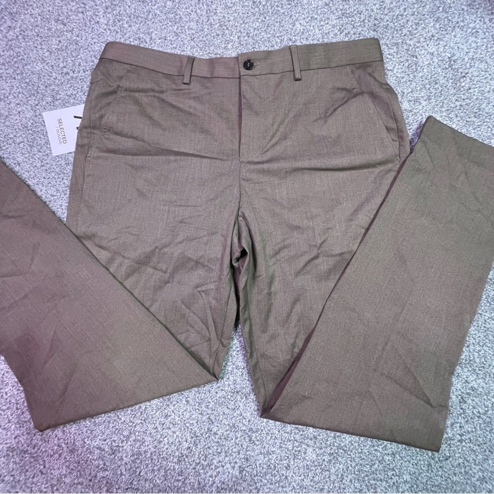 SELECTED HOMME Mylolog Slim Pants Camel Trousers size 34R